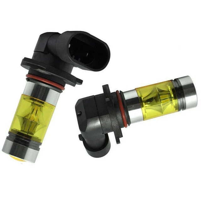 H10 LED Phare Jaune 100W Kit 360 Degré Brouillard Feu Jour Course