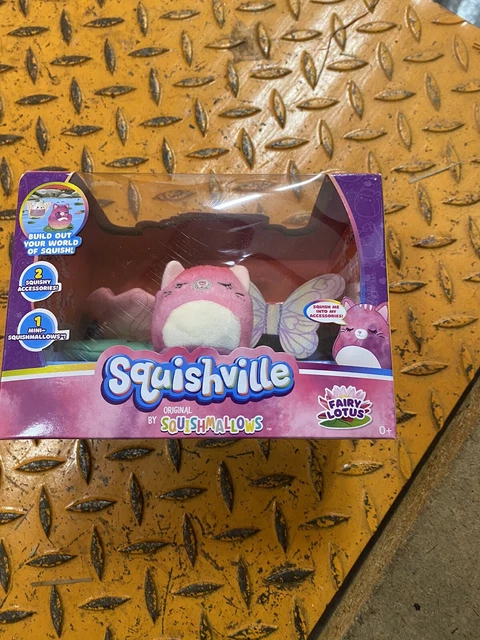Squishville by Squishmallows Fairy Lotus - 1 Mini Squishmallow & 2 Accessories