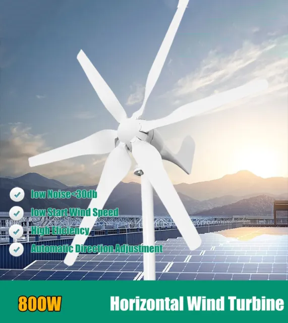 Wind Generator 800w 12v with MMPT controller Low Wind Speed Start Low Noise