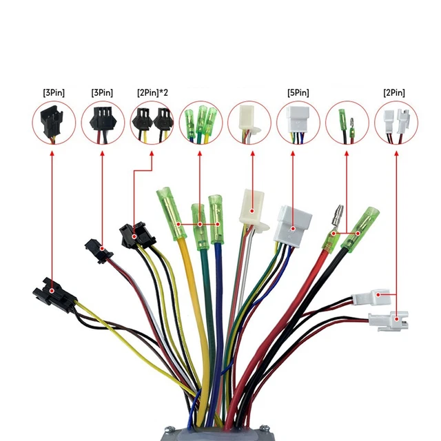 Kit panneau d'affichage noir contrôleur de moteur JN-22A 36-48V 500 W