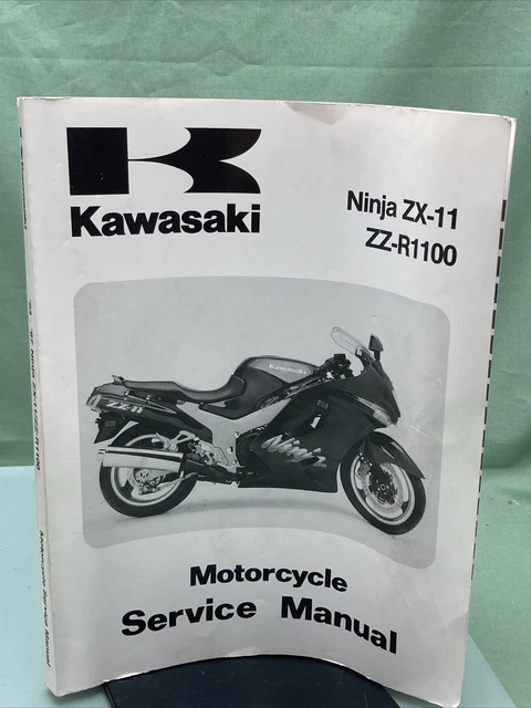 KAWASAKI ZZ-R1100 ZZR 1100 Motorcycle Service Manual 1984-89