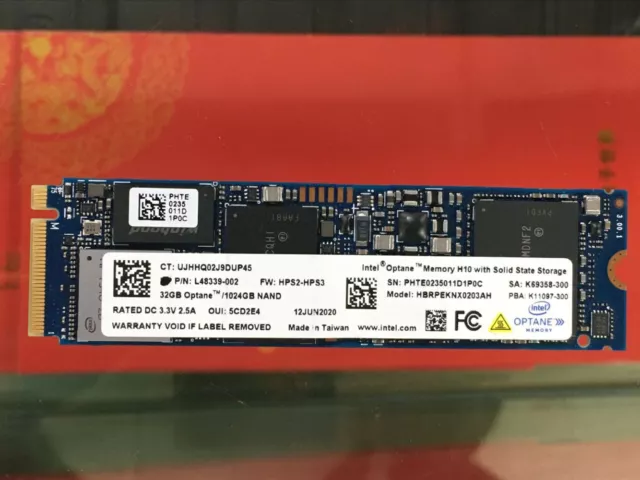 Intel Optane™ HBRPEKNX0203AH 1TB 512GB SSD M.2 2280 NVMe Memory H10 H20 with 32G