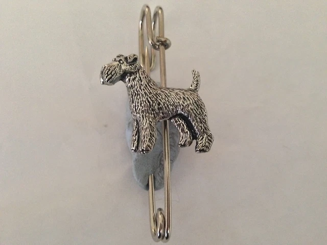 D21 Fox Terrier Pin Falda Falda Falda Broche Pin Peltre Emblema 3" 7,5 cm