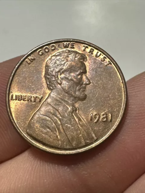 1981 Lincoln Memorial Penny No Mint Mark Absolutely STUNNING Coin Rare Open AM