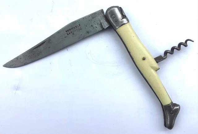 Service à Découper Laguiole : Fourchette Et Couteau, Véritable Laguiole Thiers (occasion)