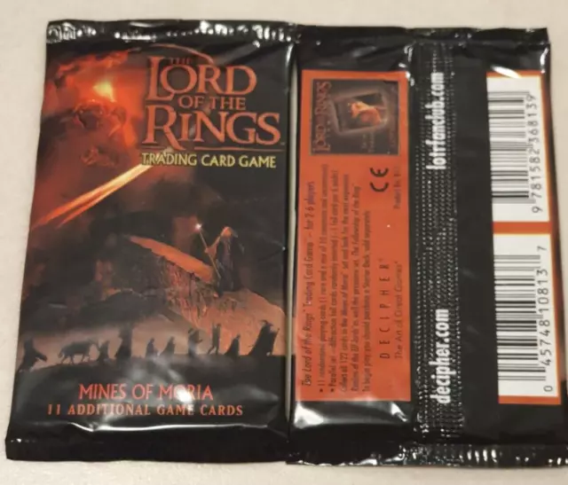 Lord of the Rings Lotr ccg tcg Mines of Moria booster pack ovp factory sealed