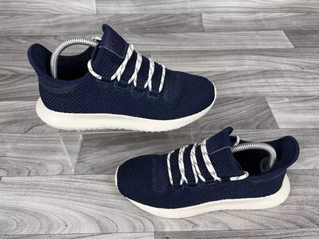 Adidas Tubular Shadow Womens Shoes 7 Navy White Athletic Trainer Sneakers