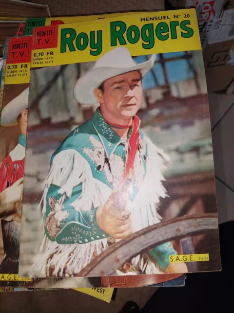 ROY ROGERS n°20 VEDETTE TV BD EO ED SAGE 1963 TBE+