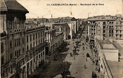 CPA ak casablanca-Boulevard de la gare morocco (796238)