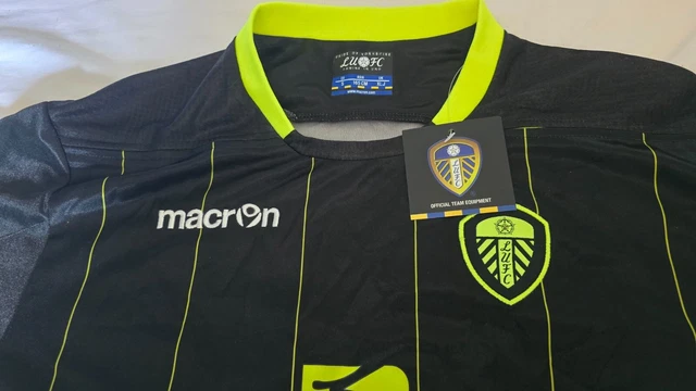 Maillot Extérieur Leeds United FC 2011/12 - Équipementier Macron Noir - Taille XL - Neuf Avec étiquette