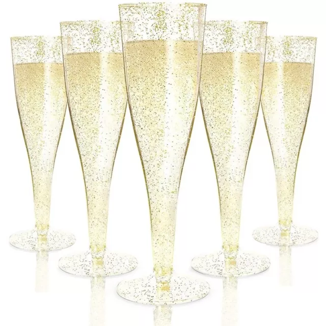 Wine Glasses Gold Glitter Champagne Glasses for Parties H5X48115