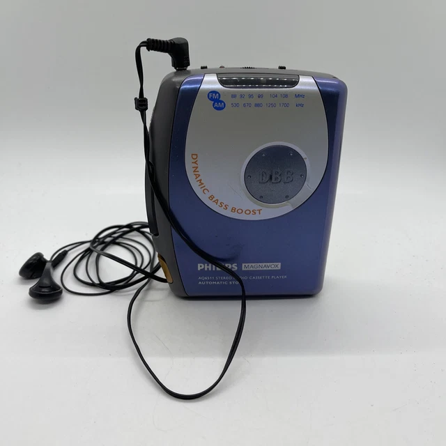 PHILIPS MAGNAVOX AQ6511 AM/FM Radio Cassette walkman Player Dynamic Not