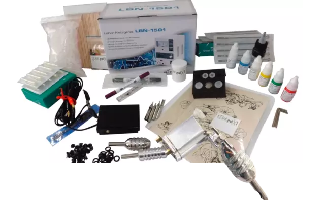 TATTOO START KOMPLETTSET ROTARY HAMMER Tattoomaschine INKgrafiX® IG-7g SET PROFI