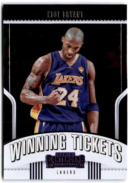 Kobe Bryant 2018-19 Panini Contenders Winning Tickets Foil Insert Lakers