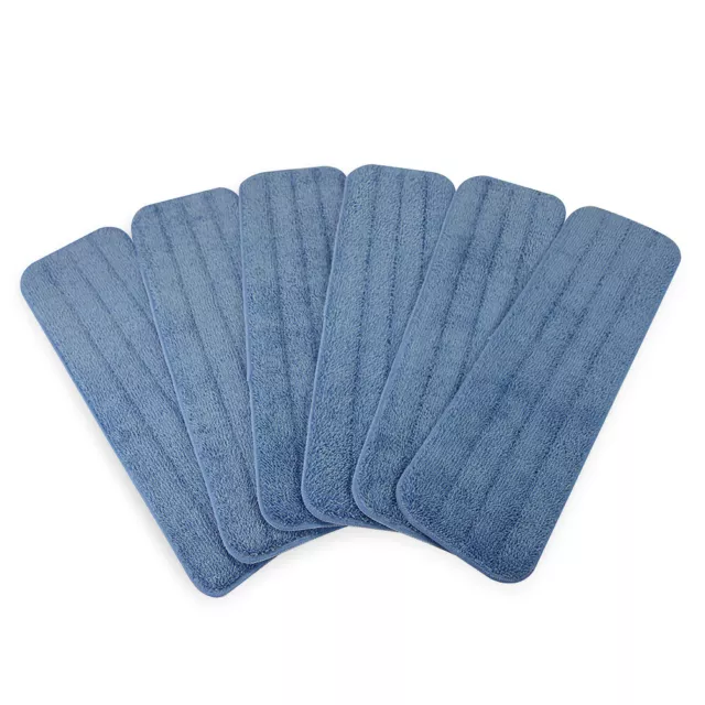 12 Pack of Microfiber Reusable Wet Mop Pads - Color Options - 18 inch Mop Pads 3