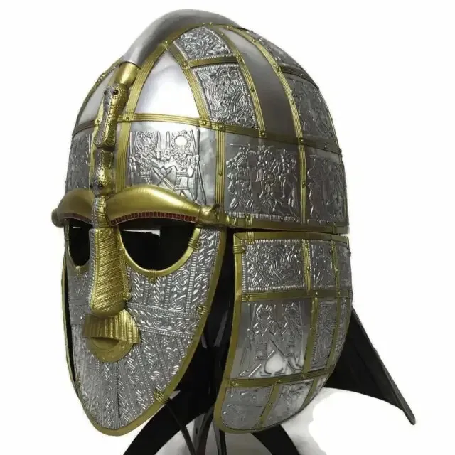 SCA Medieval Knight Armor Pre Viking Armour Sutton hoo helmet
