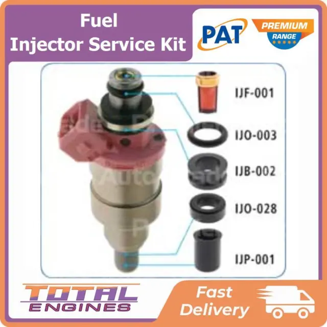 1x PAT Premium Fuel Injector Service Kit fits Holden Rodeo TF 2.6L 4Cyl 4ZE1