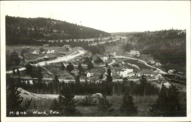 Ward CO General View c1940s Real Photo Postcard EKC Paper