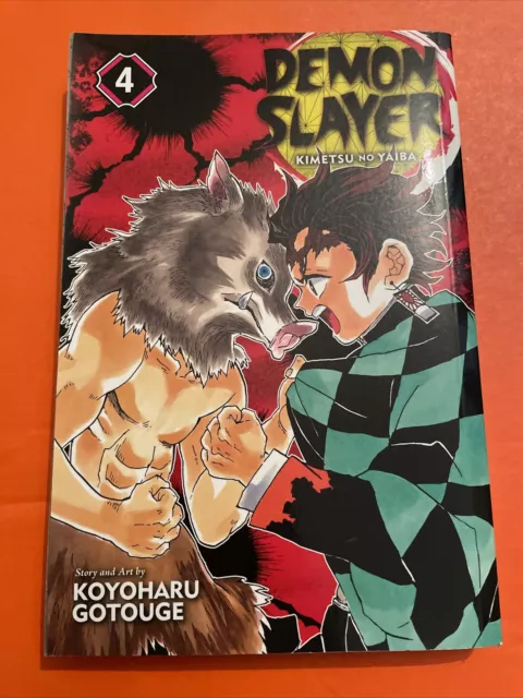 Demon Slayer Kimetsu No Yaiba Volume 4 Manga New Vol 4 English 1001
