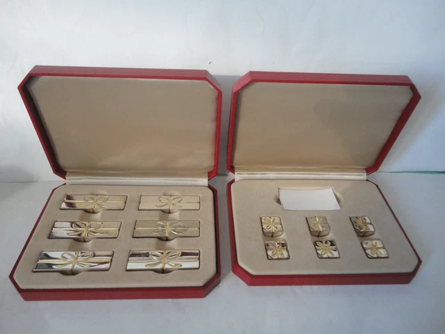Lot De Porte-couteaux Et Porte-noms En Métal Doré – Présentation Cadeau