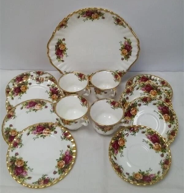 ROYAL ALBERT OLD Country Roses 13 Piece Set - See Description £21.00 ...