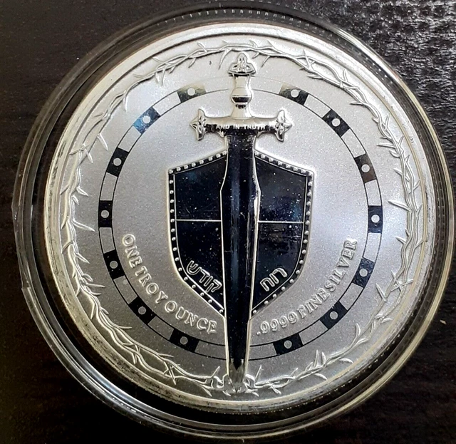 2023 NIUE Sword of Truth 1 oz .9999 Silver Coin In Capsule