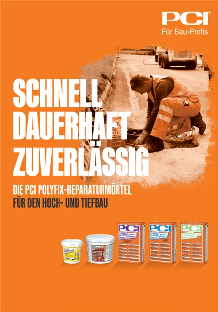 PCI POLYFIX PLUS Fluide 25 KG Fluide Schnellzement-Mörtel ...