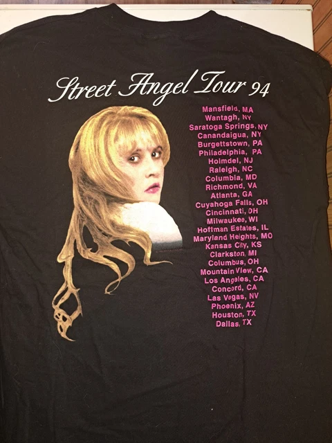 Vintage Original Stevie Nicks Concert Shirt Street Angel Tour 1994 Size XL Vintage Original Stevie Nicks Concert Shirt Street Angel Tour 1994 Size XL