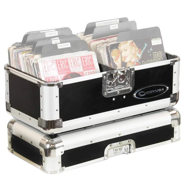 Odyssey K45120BLK Krom Series in Black & Chrome 7" Vinyl / Utility Case