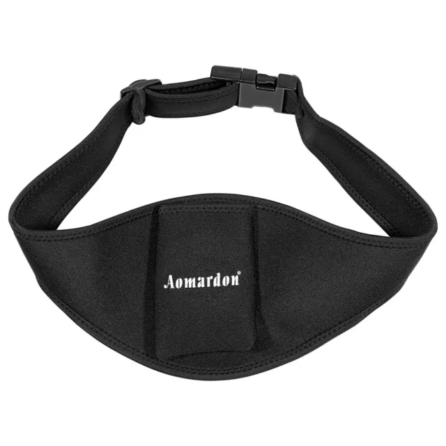 Adjustable Microphone Belt for Vertical Mic Transmitter and Cell - Black