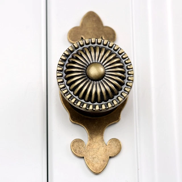 2x European Cabinet Door Knobs Furniture Drawer Cupboard Closet Pull Bin Handles