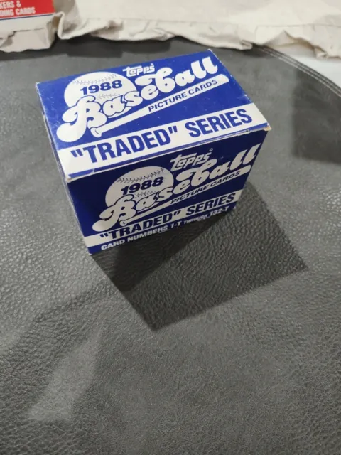 1988 Topps Baseball Traded Series 132 Card Set
