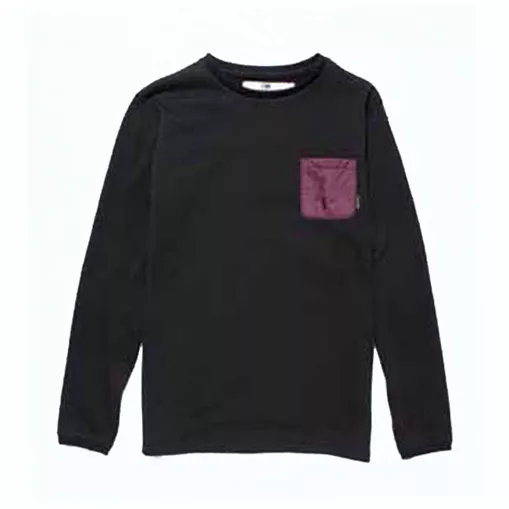 Maglione equipaggio Fourstar Skateboards ragazzi nero 8-10 anni viola spazio tascabile