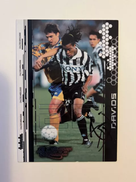 Hand signed football trading card of EDGAR DAVIDS, NEWCASTLE FC autograph