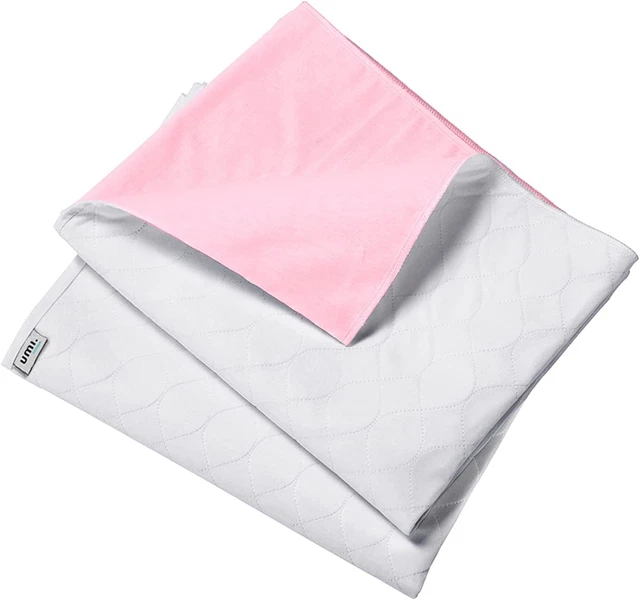 Amazon Brand - Umi Protège Matelas Alèse Imperméable 2*(86x132cm), Rose