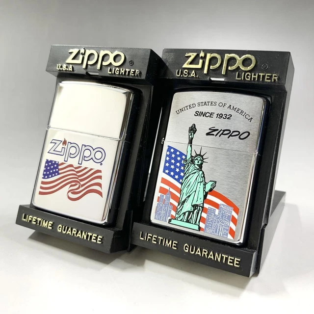 Zippo Lighter American Flag Statue Of Liberty Usa 0514-S003H