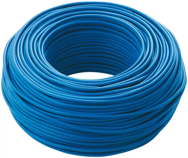 Câble Fil Électrique Unipolaire FS17 Section 2,5mmq Couleur Bleu Écheveau 100m