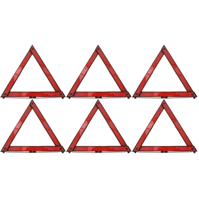 6 pz segnaletica di avvertimento auto strumento sicurezza stradale auto triangolo pieghevole segnale di sicurezza