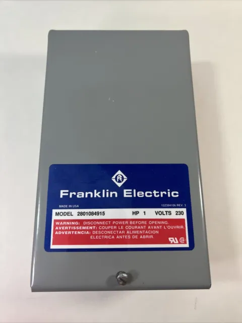 Franklin Electric Control Box Submersible Motor 2801084915 1HP 230V