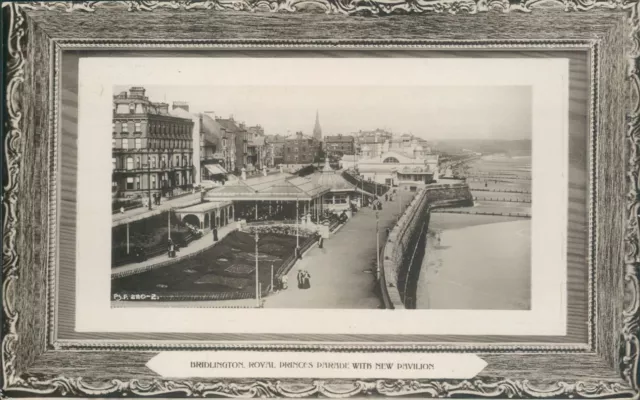 Real photo bridlington royal princes parade with new pavilion rapid photo