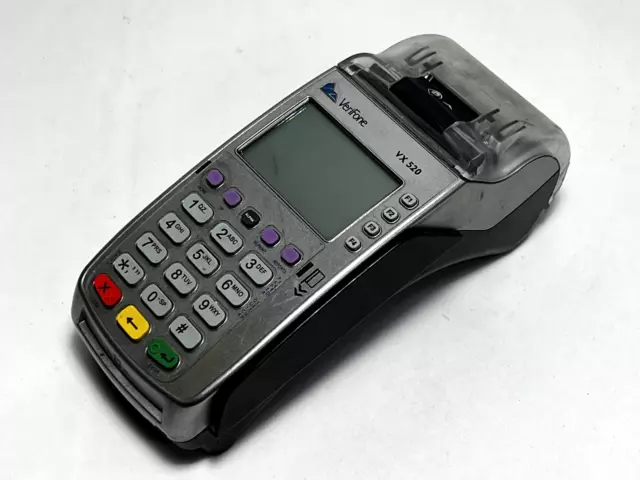 Verifone VX520 Credit Card Terminal M252-753-03-NAA-3 UNTESTED NO POWER SUPPLY