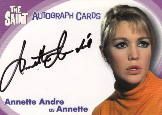 The Very Best Of The Saint (2003) - Sa3 Annette Andre (Annette) Autograph Card