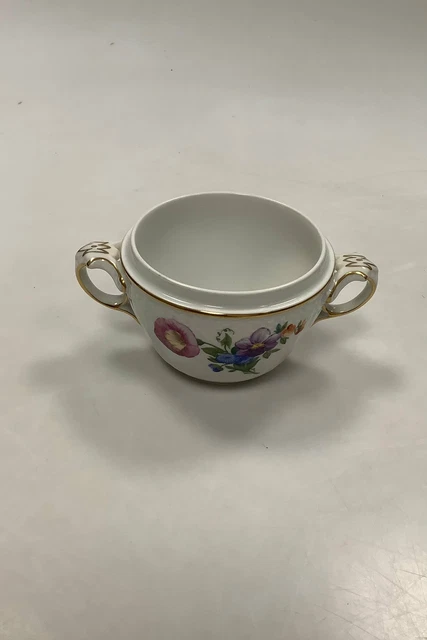 Royal Copenhagen Saxon Blumen, Licht Zuckerdose ohne Deckel No 1680