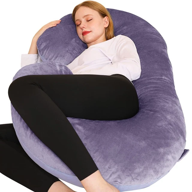 Pregnancy Pillows, C Shaped Full Body Pillow for Pregnancy 53 I...