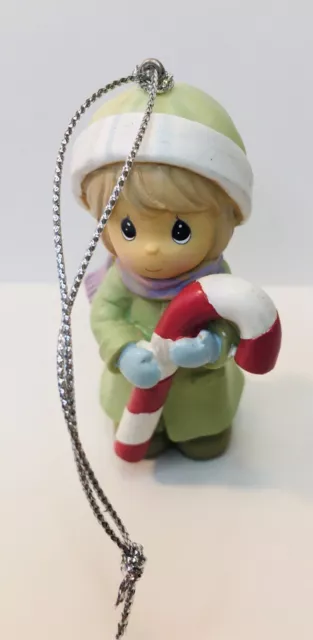 Precious Moments Girl with Candy Cane Ornament 792009 Sweetness of the Season