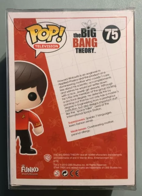 Funko Pop The Big Bang Theory Howard Wolowitz - Star Trek 75 3