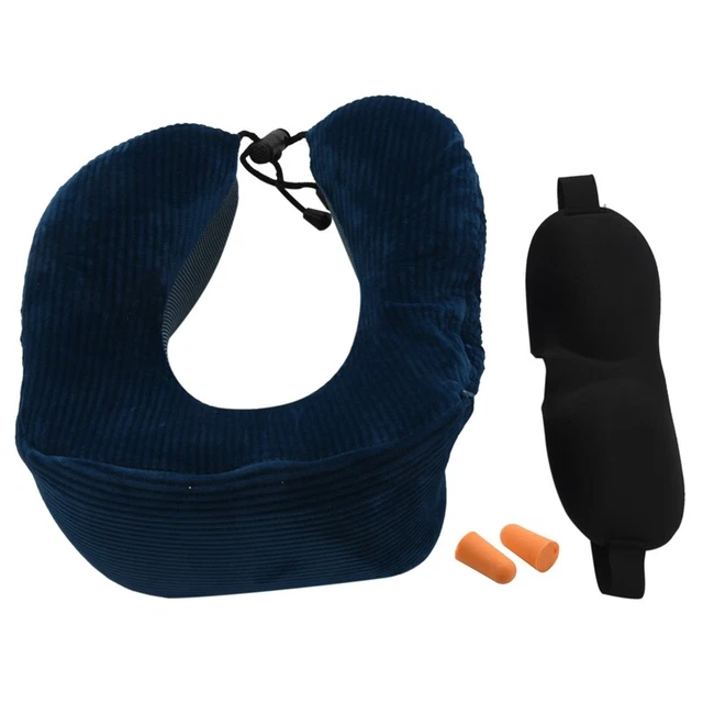 Travel Pillow Memory Foam with 360-Degree Head Support Comfortable Neck PiL1