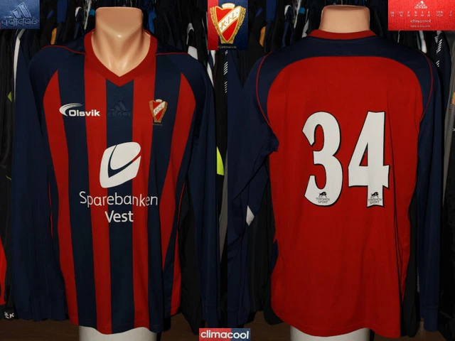 Kil Kjokkelvik Norvegia Norge adidas #34 Maglia Gara Away Maniche Lunghe Top Kit