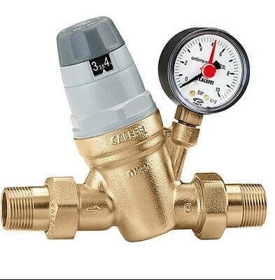 CALEFFI 3/4" valvola di Depressurizzazione regolabile fino a 6 bar con Gauge. 
