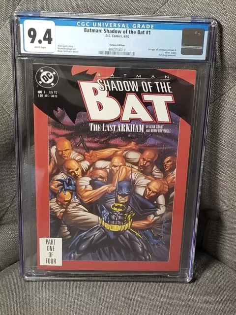 Batman: Shadow of the Bat Deluxe Edition #1 CGC 9.4 1st Zsasz 1st J. Arkham 1992